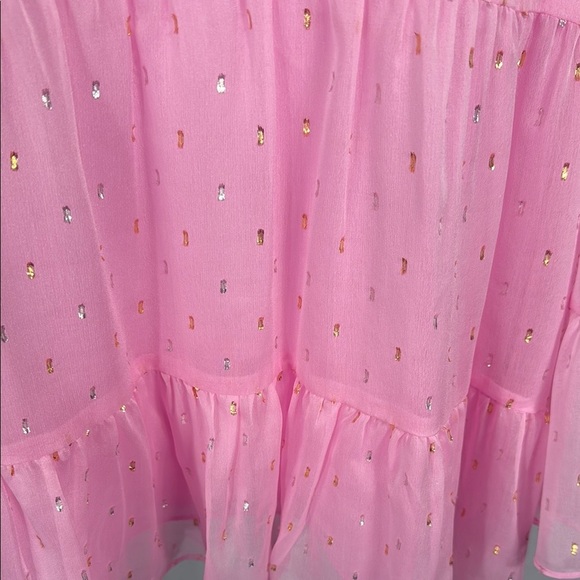 Lilly Pulitzer Pink Blouse with Ruffle Layers - Picture 3 of 10